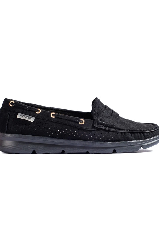 Shelovet zwarte suède mocassins