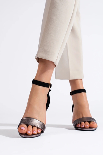 sandalen op de hak zwart -... 2