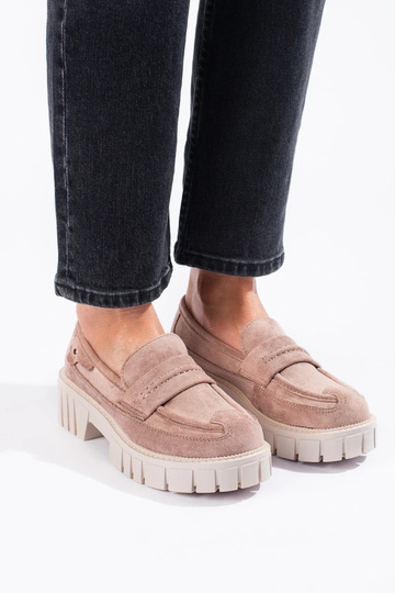 suède mocassins met... 2