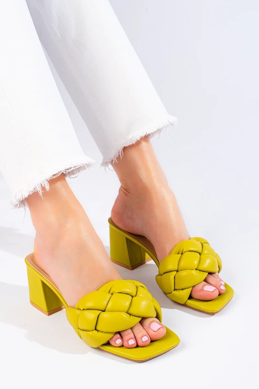 groene pantoffels Shelovet groene pantoffels Shelovet