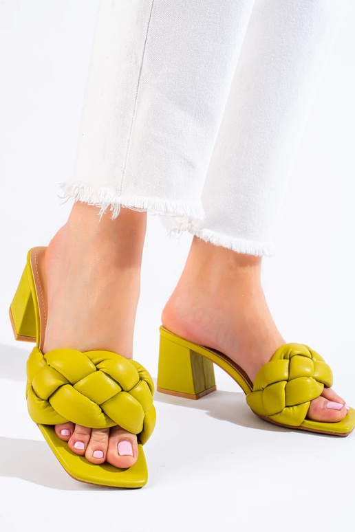 groene pantoffels Shelovet groene pantoffels Shelovet