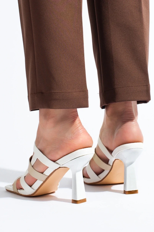 witte pantoffels Shelovet