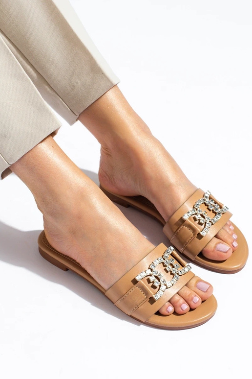 beige pantoffels Shelovet beige pantoffels Shelovet