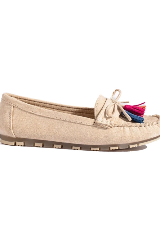 beige suède mocassins boho Shelovet beige suède mocassins boho Shelovet