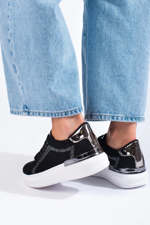 textielschoenen met platform Shelovet... textielschoenen met platform Shelovet...