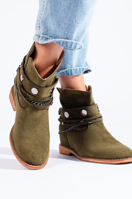 Suède damesschoenen met sleehak in... Suède damesschoenen met sleehak in...