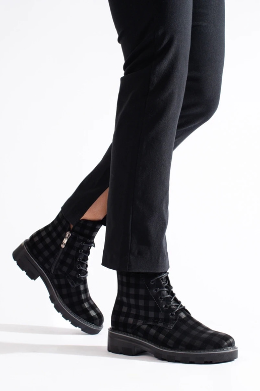 Geruite dameslaarzen voor dames Geruite dameslaarzen voor dames