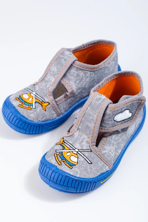 grijze pantoffels Shelovet