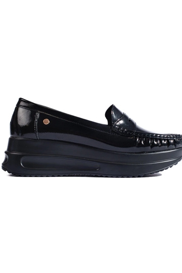 Zwarte mocassins met...