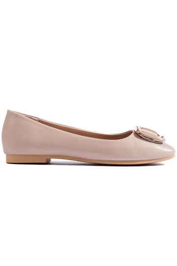 beige ballerina's Shelovet