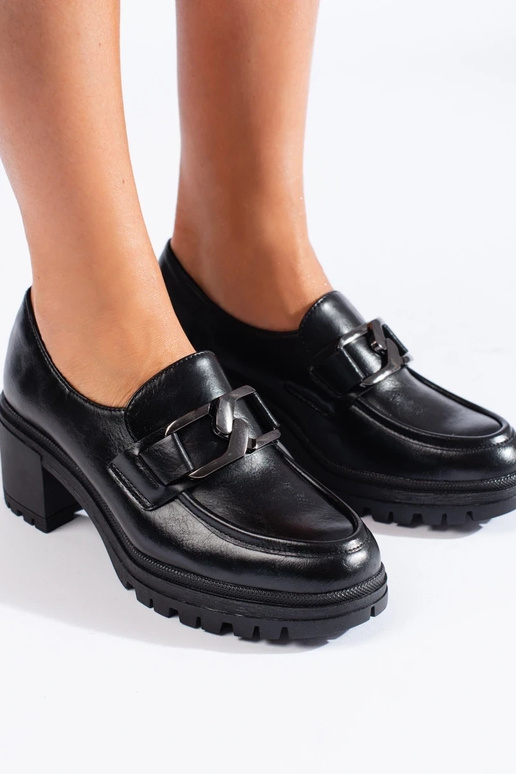 Shelovet zwarte damesschoenen met... Shelovet zwarte damesschoenen met...