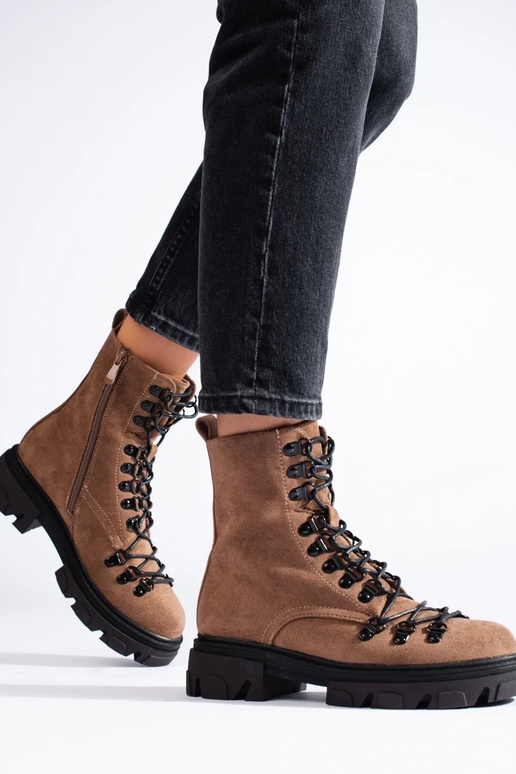 Vinceza suède veterlaarzen in bruin Vinceza suède veterlaarzen in bruin