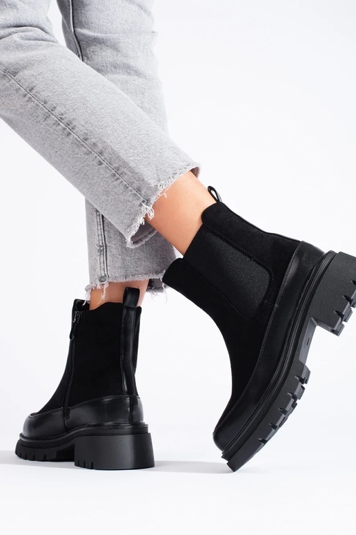 Zwarte suède Chelsea-laarzen Vinceza Zwarte suède Chelsea-laarzen Vinceza