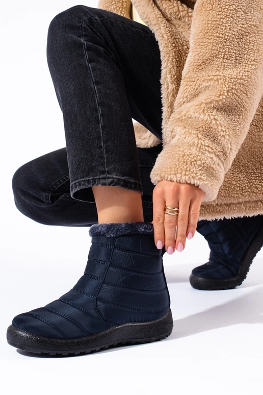 donkerblauwe dames snowboots over de... donkerblauwe dames snowboots over de...