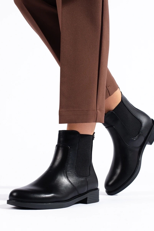 zwarte damesschoenen Chelsea boots