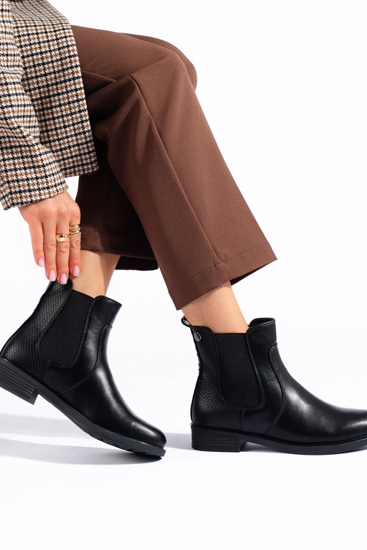 zwarte damesschoenen Chelsea boots
