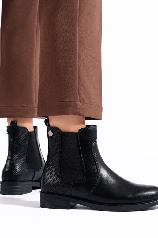 zwarte damesschoenen Chelsea boots