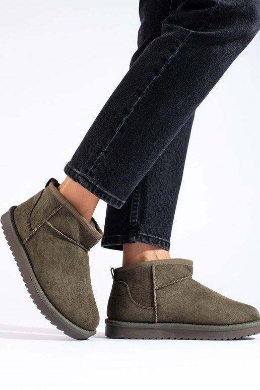 kaki dames snowboots