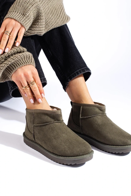 kaki dames snowboots