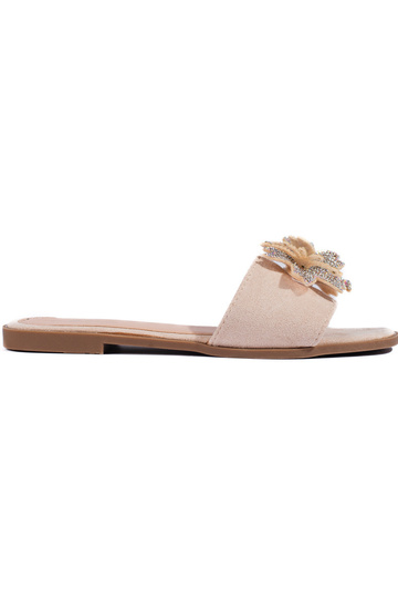 Beige pantoffels
