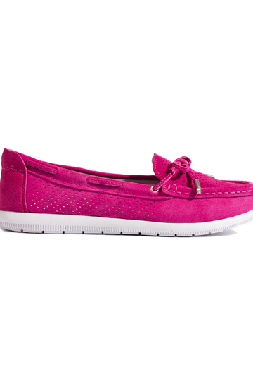 Felroze damesmocassins