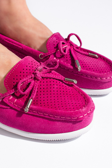 Felroze damesmocassins 2
