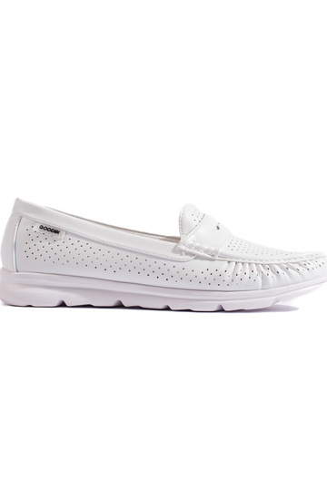 witte damesmocassins