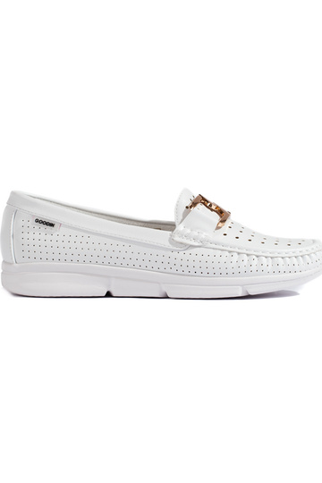 witte damesmocassins