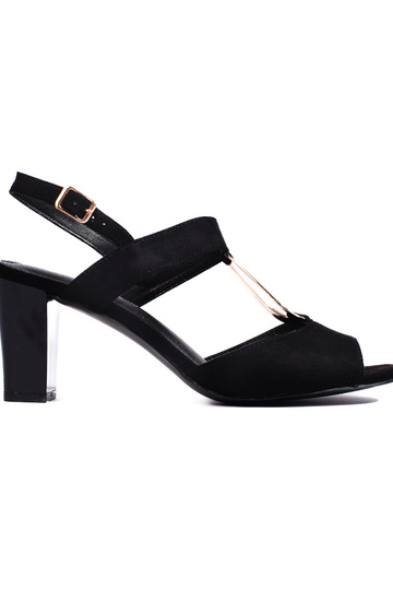 zwarte sandalen met hak
