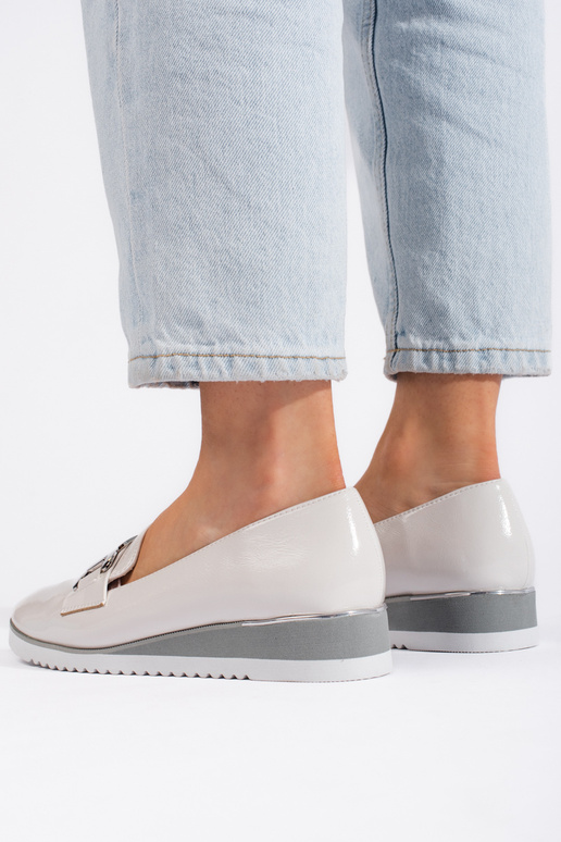 witte Lords model schoenen met plateau