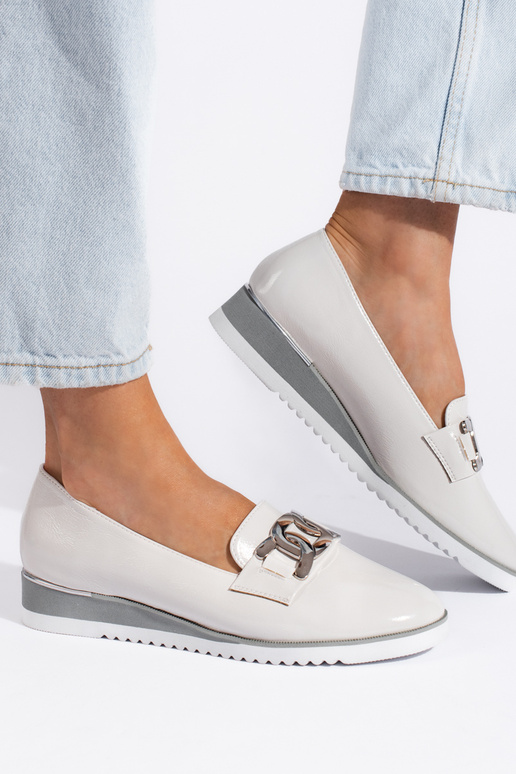 witte Lords model schoenen met plateau