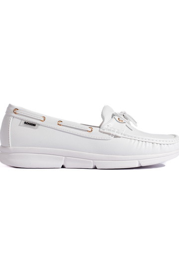 witte damesmocassins