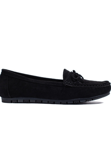 zwarte suède mocassins voor...