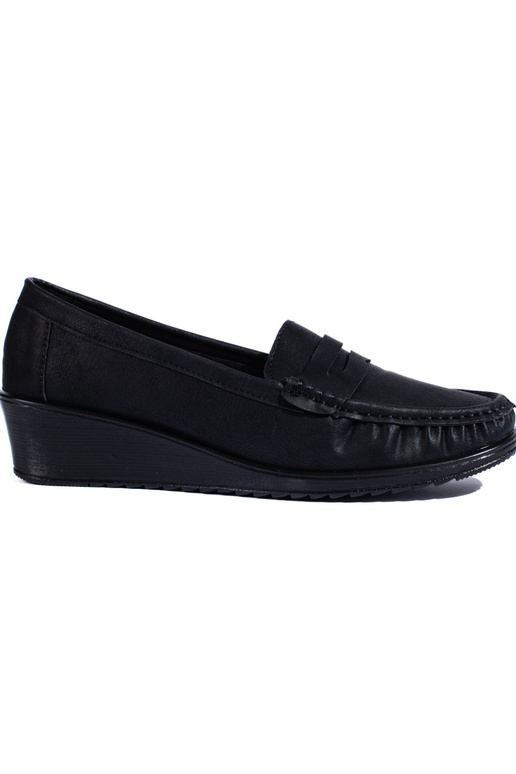 Damesmocassins in zwarte kleur Damesmocassins in zwarte kleur