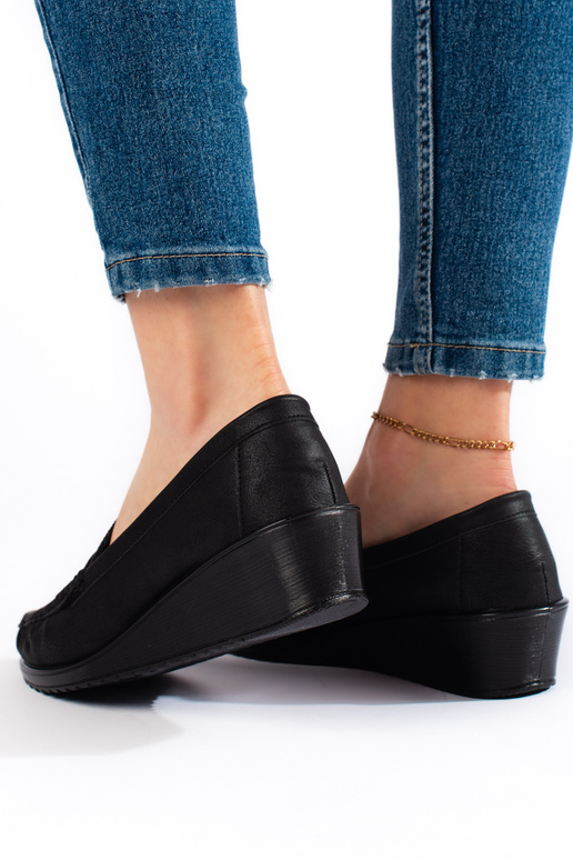 Damesmocassins in zwarte kleur Damesmocassins in zwarte kleur