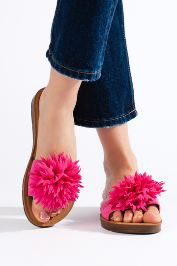 Dames fuchsia pantoffels... 2