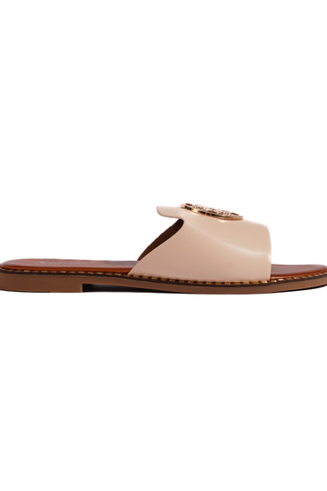 Beige pantoffels