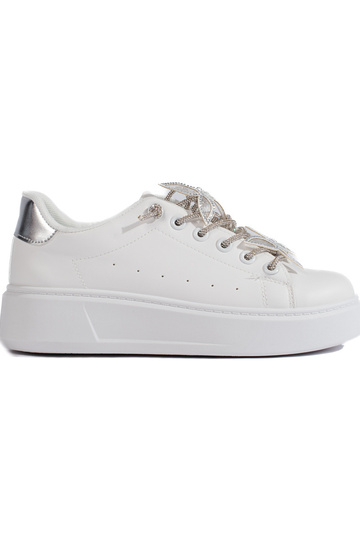 Witte sneakers met vlinders