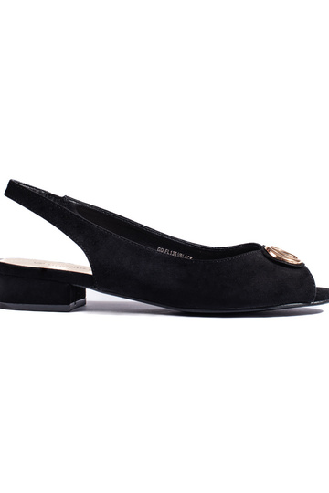 zwarte suède sandalen