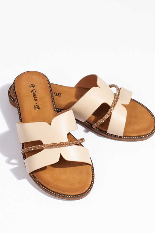 Elegante beige pantoffels Elegante beige pantoffels