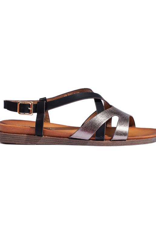 zwarte sandalen van Sergio Leone zwarte sandalen van Sergio Leone
