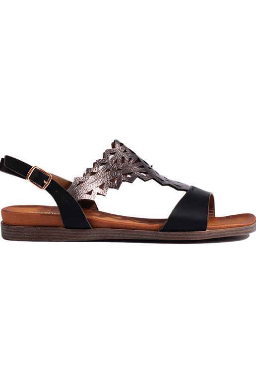 zwarte sandalen met opengewerkte... zwarte sandalen met opengewerkte...
