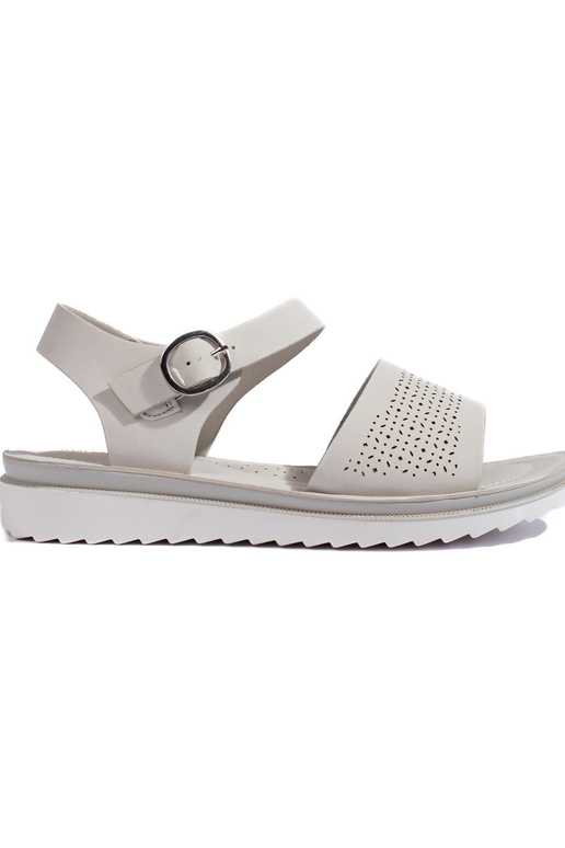 opengewerkte sandalen met platform in...