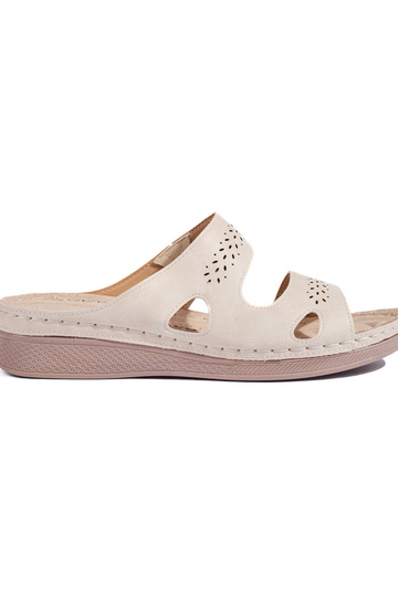 Comfortabele beige pantoffels