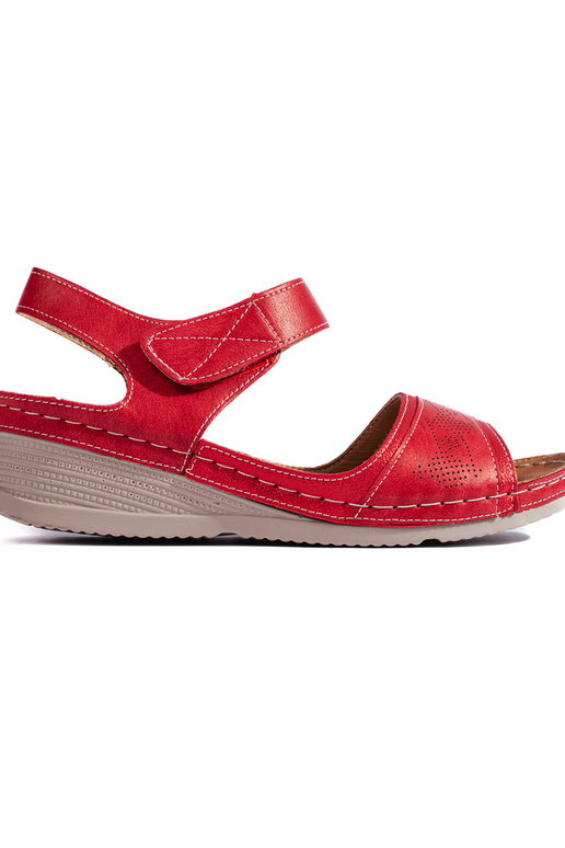rode sandalen rode sandalen