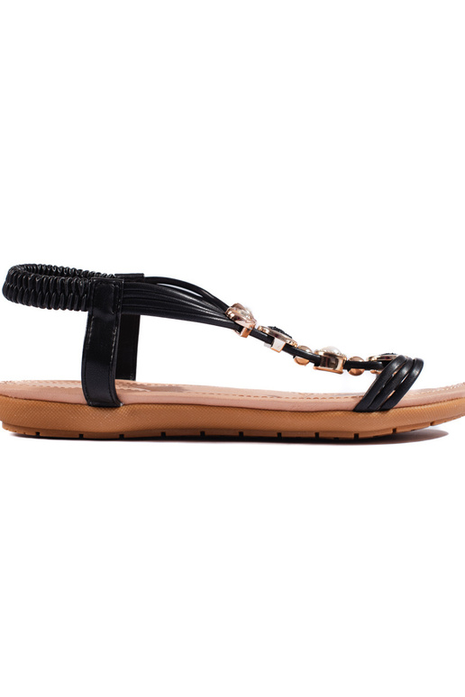 zwarte sandalen met stijlvolle details