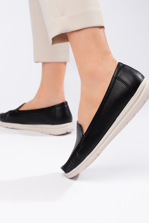 zwarte damesmocassins