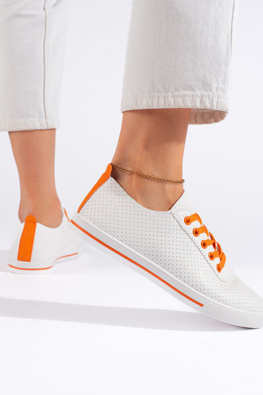 Witte klassiek model dames sneakers