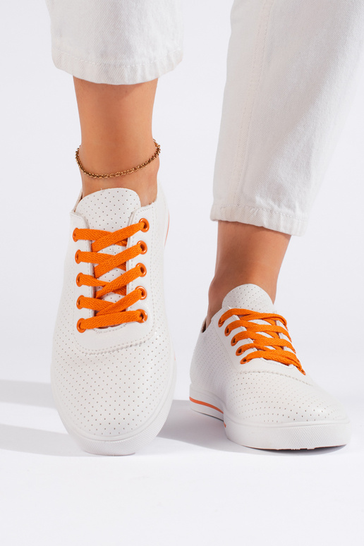 Witte klassiek model dames sneakers