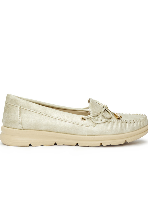 goudkleurige comfortabele mocassins...